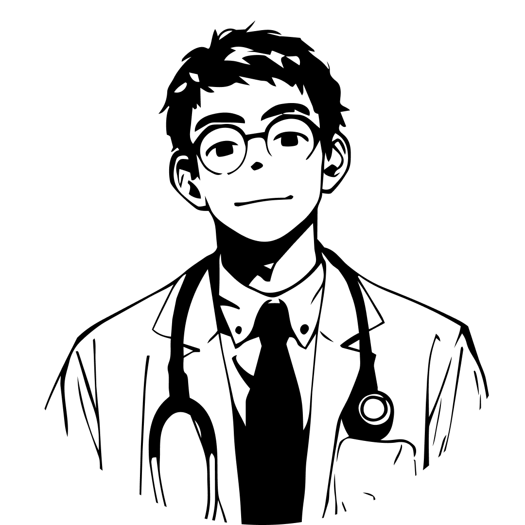 院長のイラスト