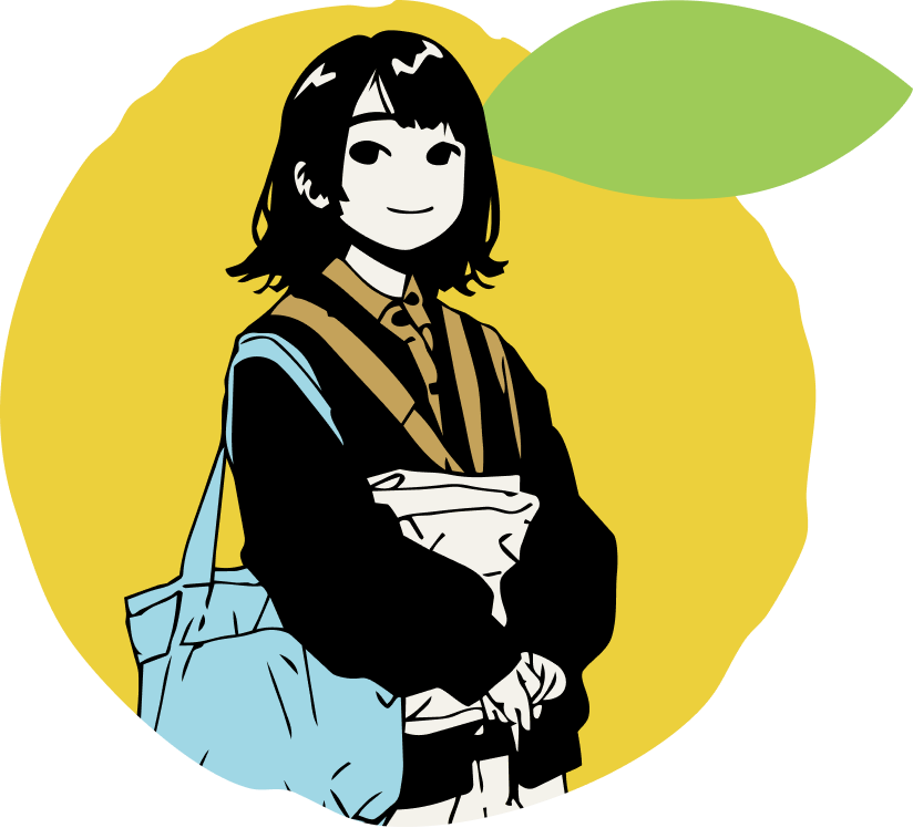 診察バッグを持つスタッフのイラスト