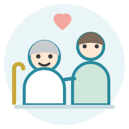 介護・福祉サービスの相談を受けているイラスト